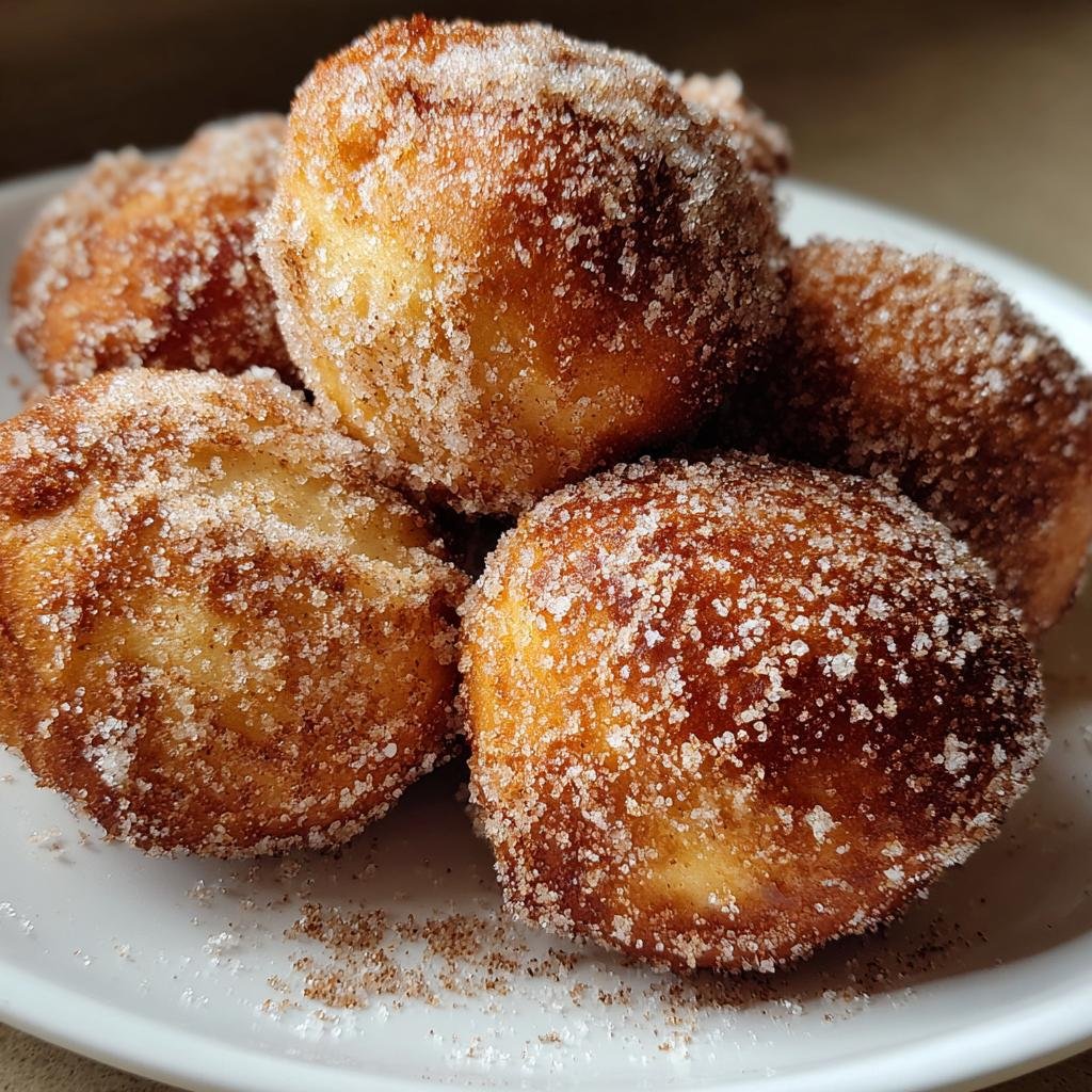 Vegan Air Fryer Cinnamon Sugar Beignets