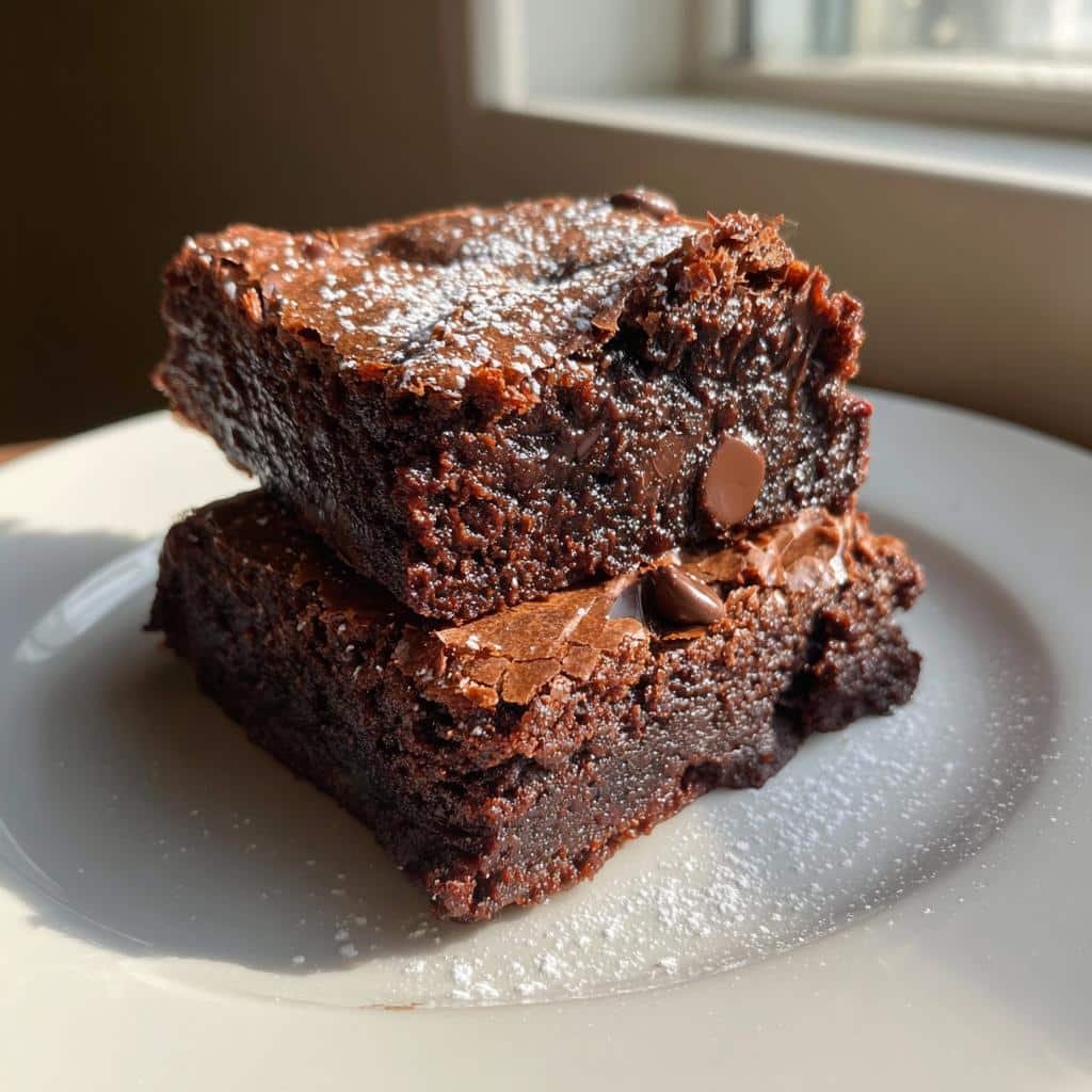 Vegan Air Fryer Fudge Brownies - detail 1