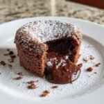Vegan Air Fryer Molten Cake
