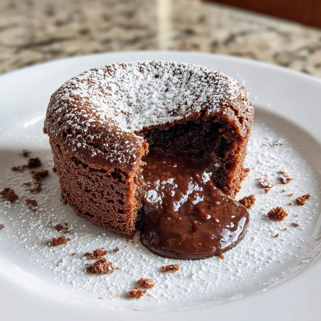 Vegan Air Fryer Molten Cake