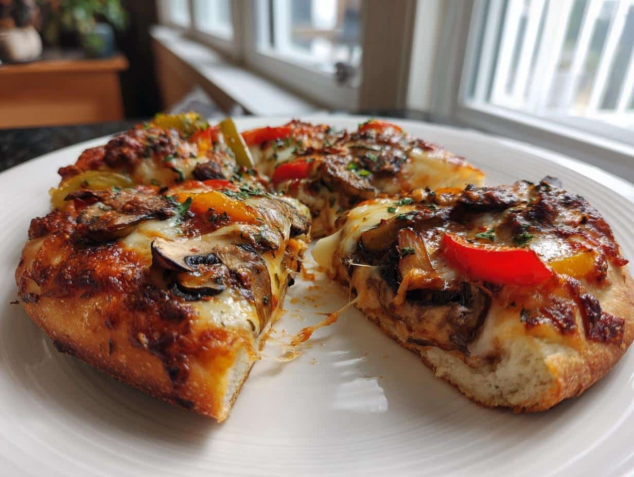 Vegan Air Fryer Pizza - detail 1