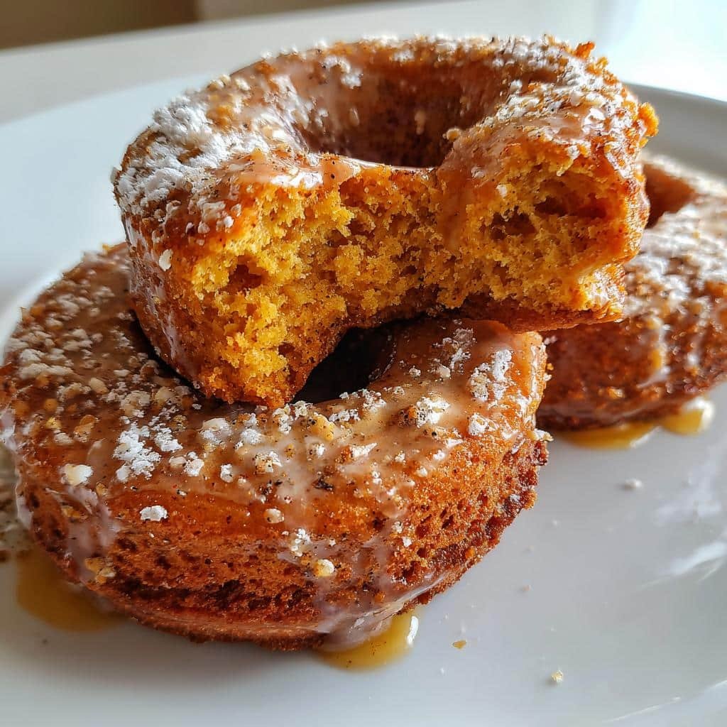 Vegan Air Fryer Pumpkin Donuts