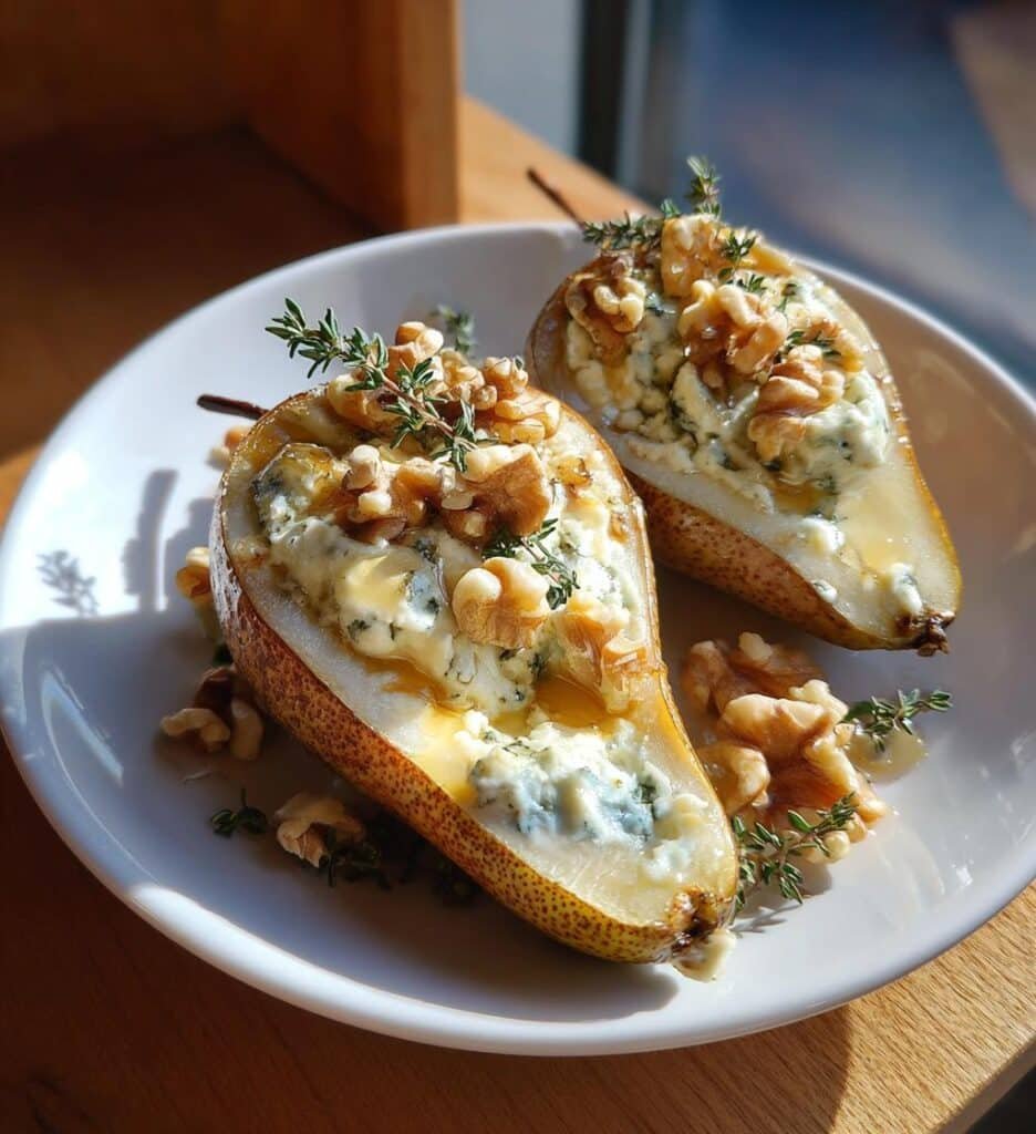 blue cheese stuffed pears