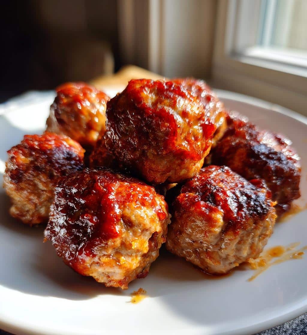 baked juicy smoky chipotle meatballs - detail 1