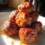baked juicy smoky chipotle meatballs