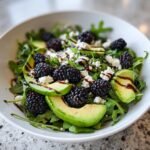 blackberry avocado arugula salad