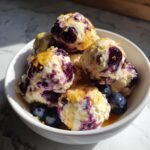 blueberry and lemon zest cottage cheese bites