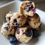 blueberry cheesecake protein bites