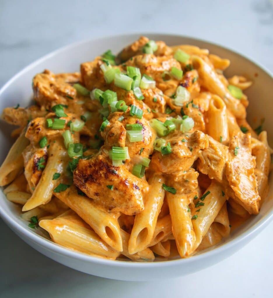 buffalo chicken alfredo penne recipe