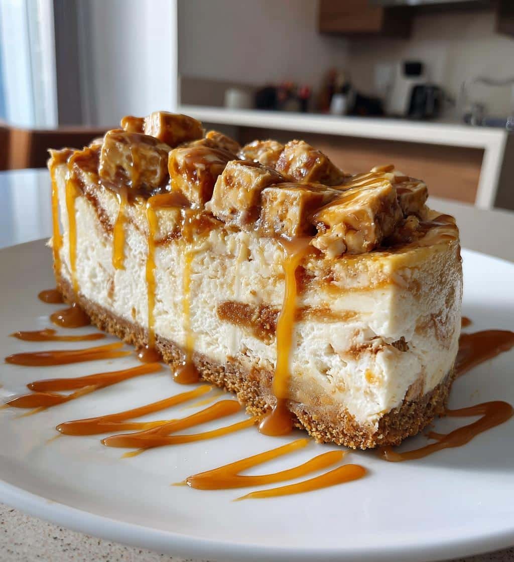 caramel candy cheesecake recipe - detail 1