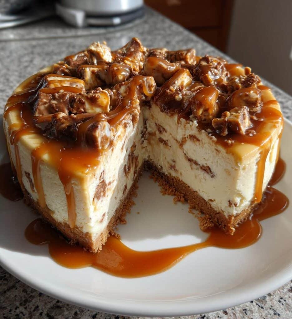 caramel candy cheesecake recipe
