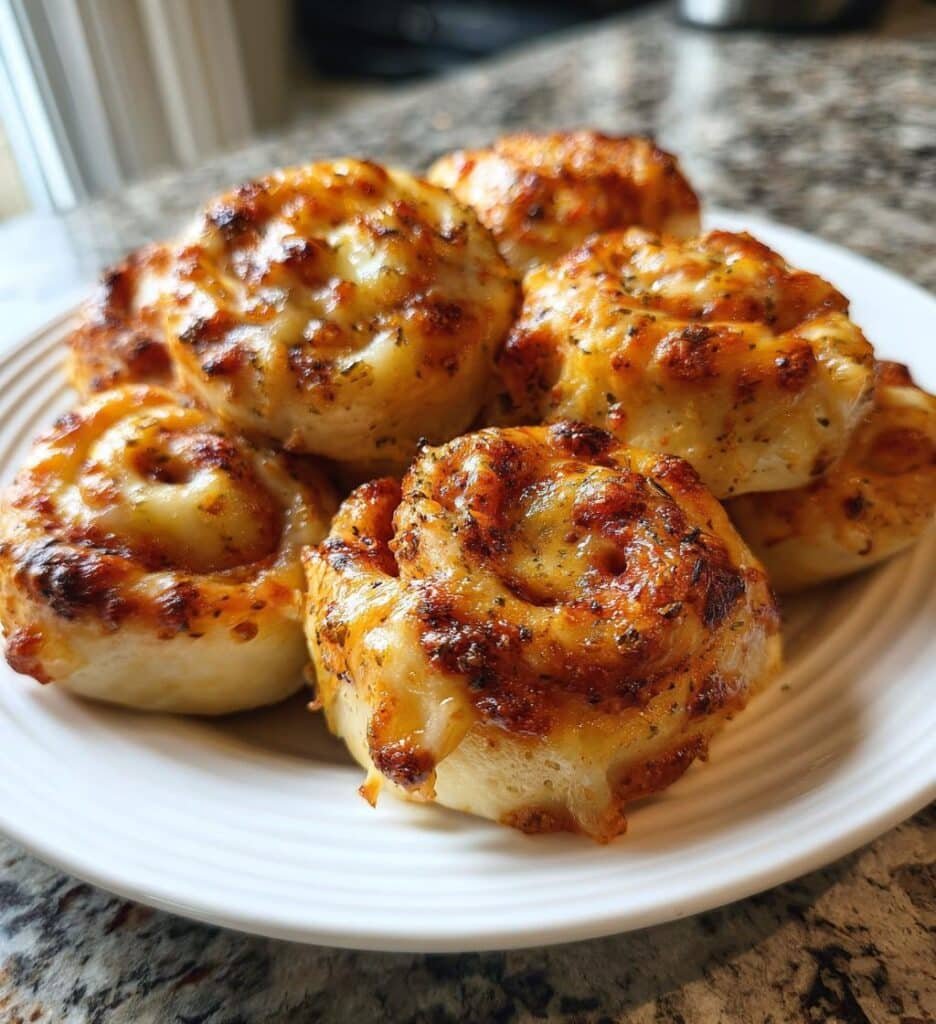 cheesy baked italian pizza roses