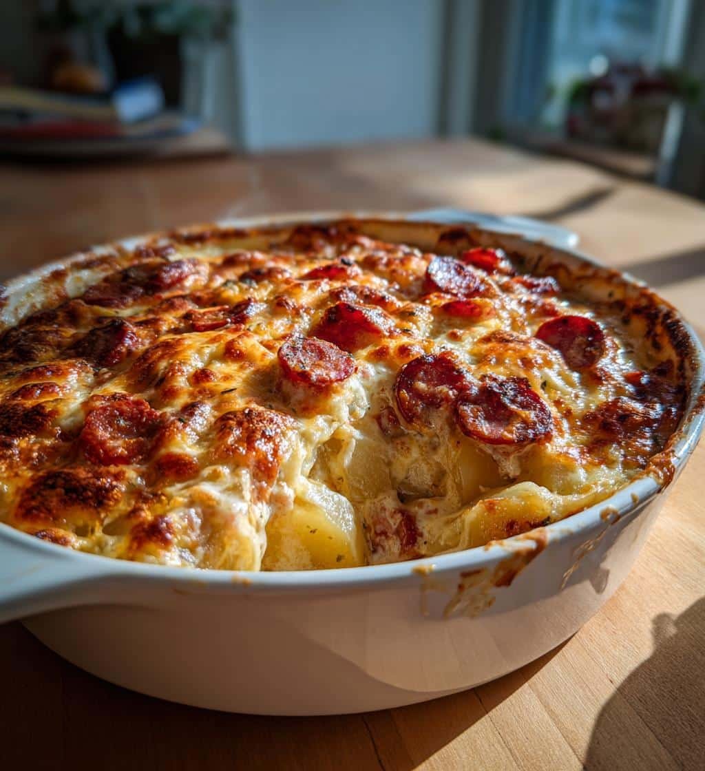 cheesy ranch potatoes and smoked sausage delight - detail 1