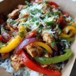 chicken fajita meal prep bowls