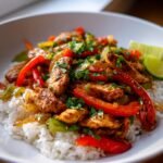 chicken fajita rice bowls
