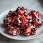chocolate strawberry greek yogurt clusters