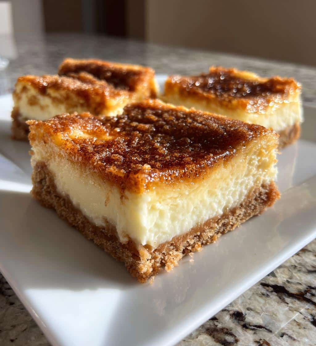 cinnamon churro cheesecake bars recipe - detail 1
