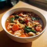 comforting chicken minestrone soup for cozy nights