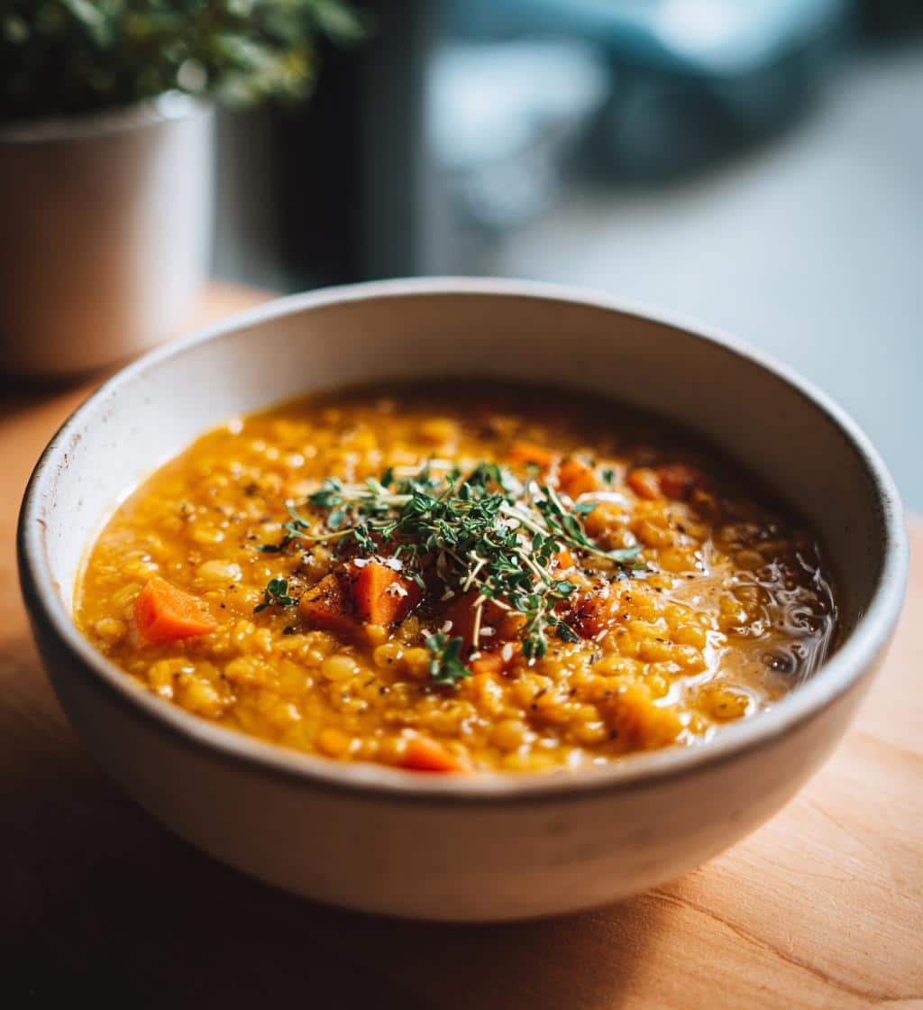 comforting red lentil soup recipe for cozy days - detail 1