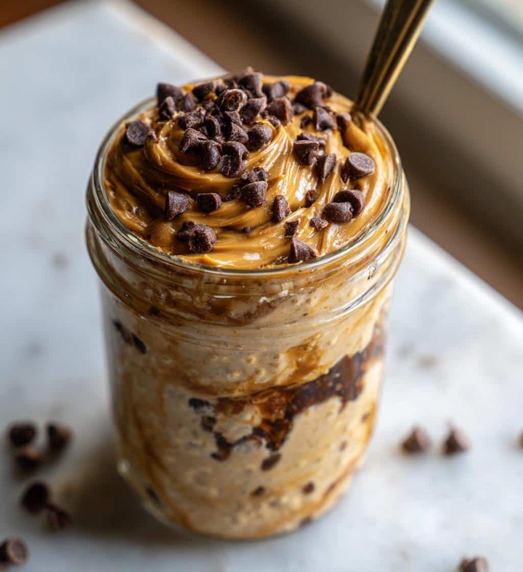 cookie dough overnight oats - detail 1