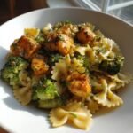 cowboy butter lemon bowtie chicken with broccoli