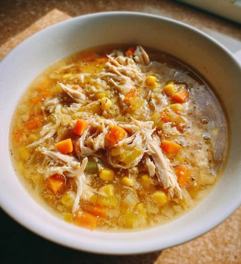 cozy chicken and sweetcorn soup recipe for comfort
