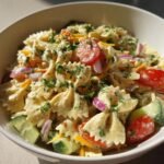 creamy bow tie pasta salad you must make