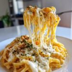 creamy italian three cheese pasta