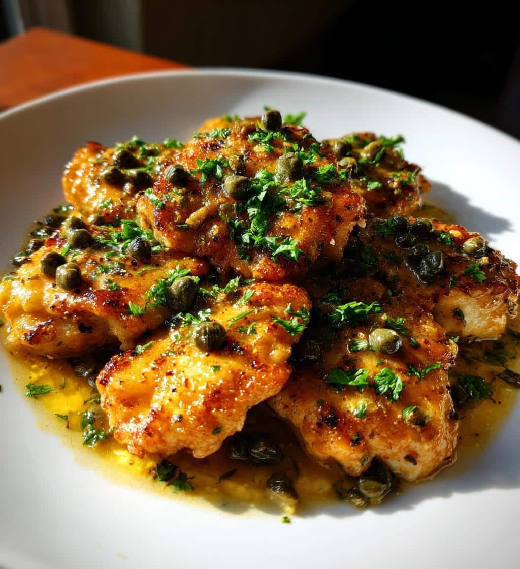 creamy lemon chicken piccata a tangy delight recipe - detail 1