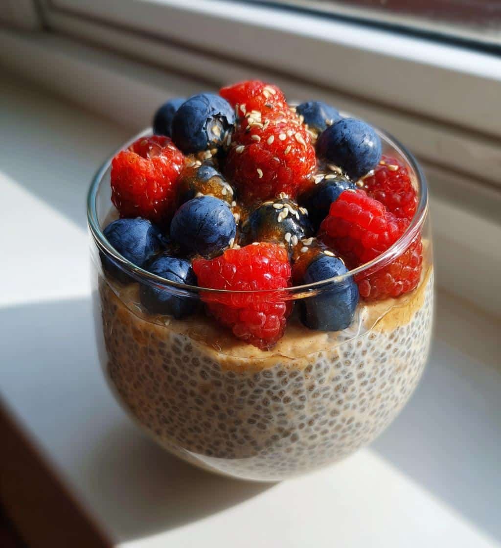creamy vegan gluten free chia pudding - detail 1