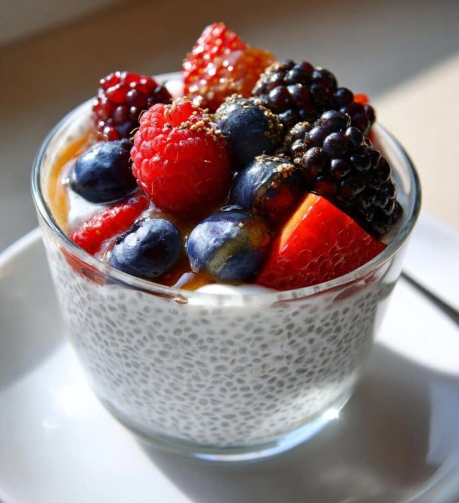 creamy vegan gluten free chia pudding