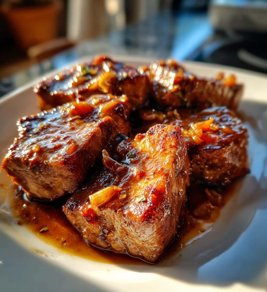 crockpot pork chops - detail 1