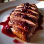elegant seared duck breast with cherry sauce gourmet at home