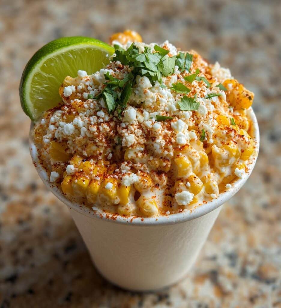 elote corn in a cup