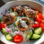 greek meatball bowl