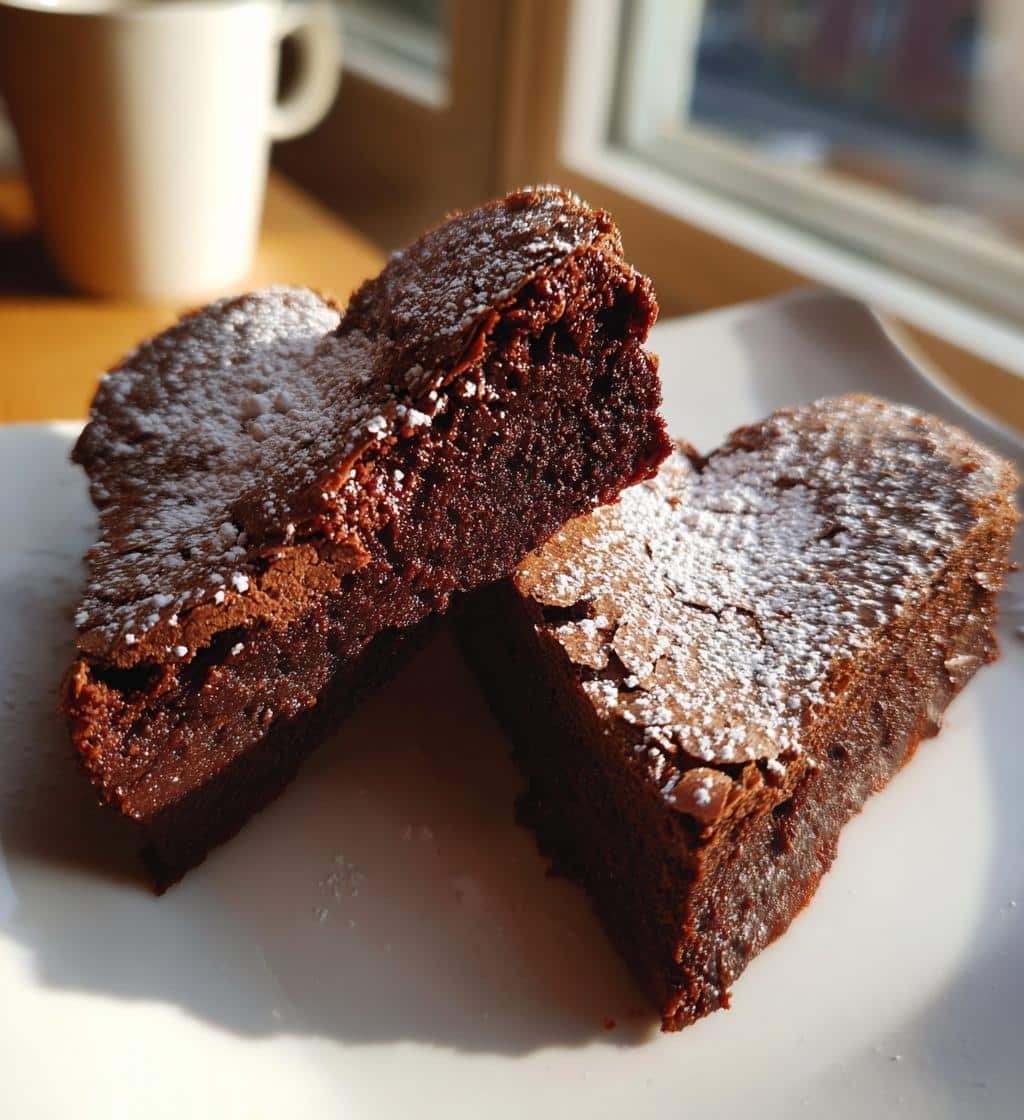 heart shaped brownies - detail 1