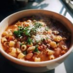 hearty italian pasta e fagioli soup recipe to savor