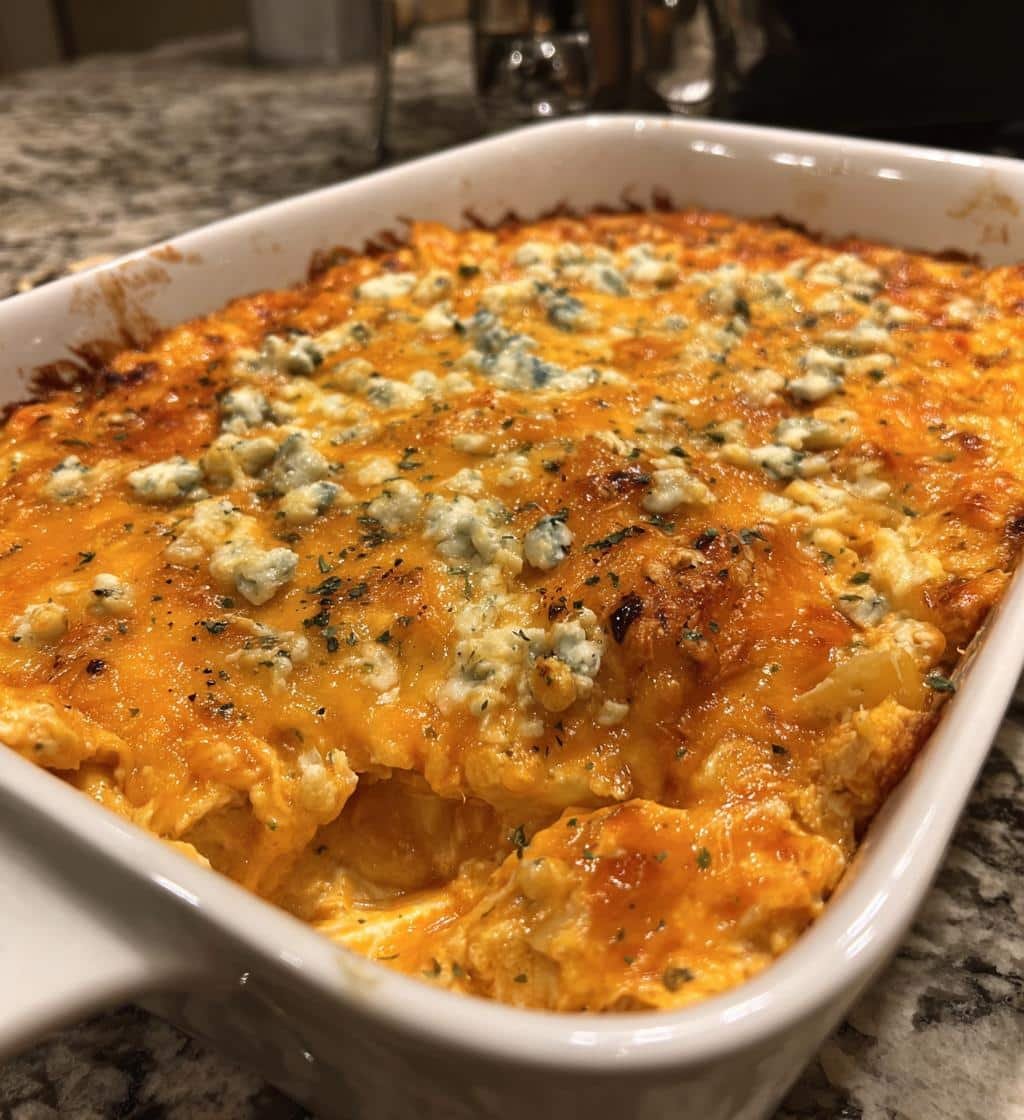 high protein buffalo chicken dip - detail 1