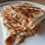 high protein chicken ranch quesadilla