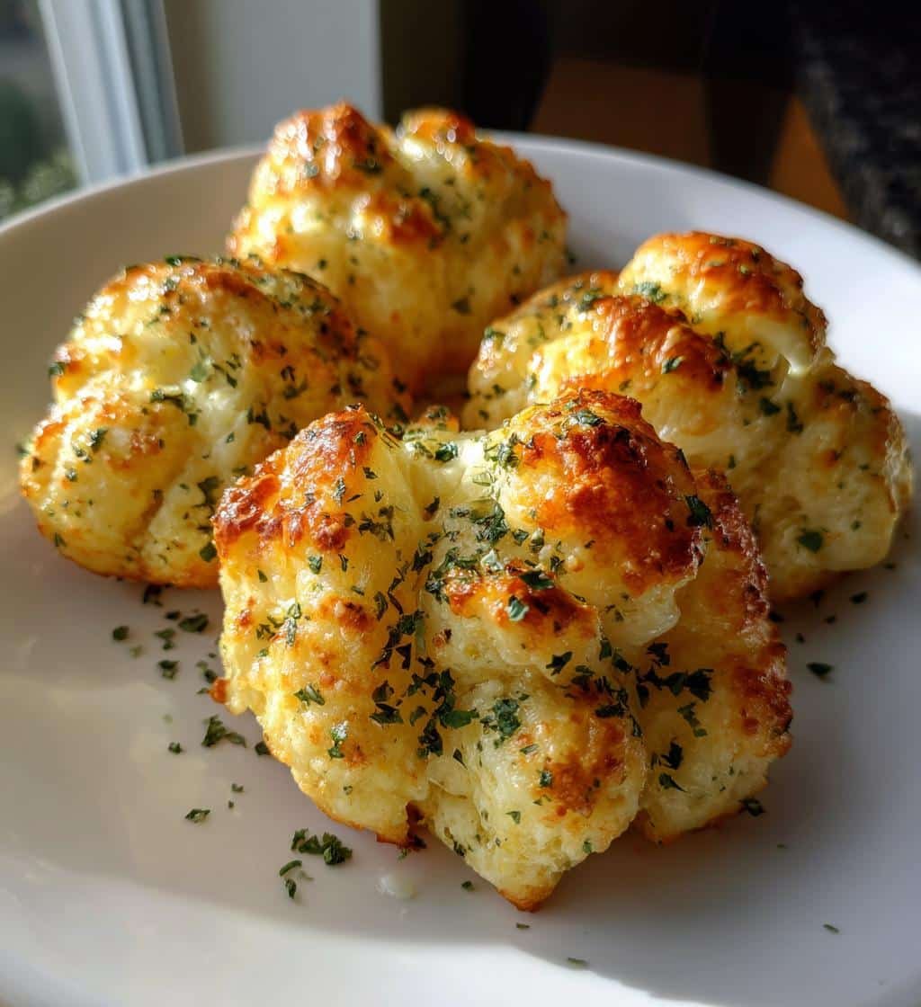 homemade garlic butter cheese bombs - detail 1