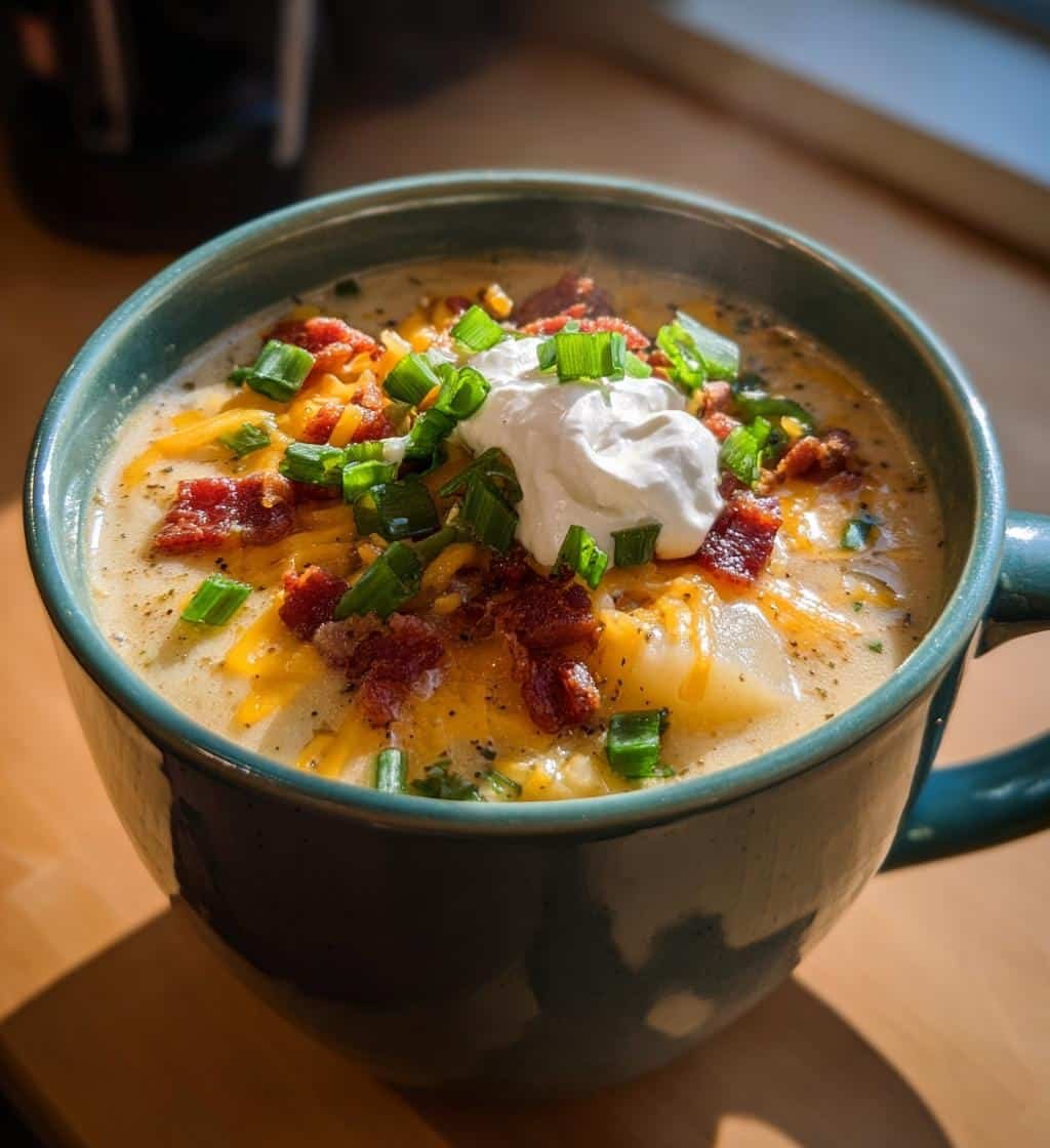 indulge in fully loaded baked potato soup bliss - detail 1