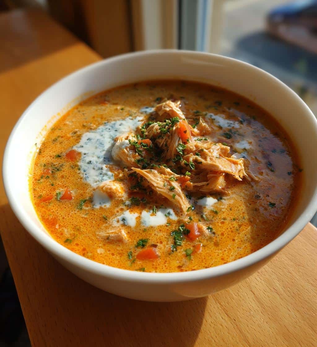 irresistible buffalo chicken soup recipe for comfort food lovers - detail 1