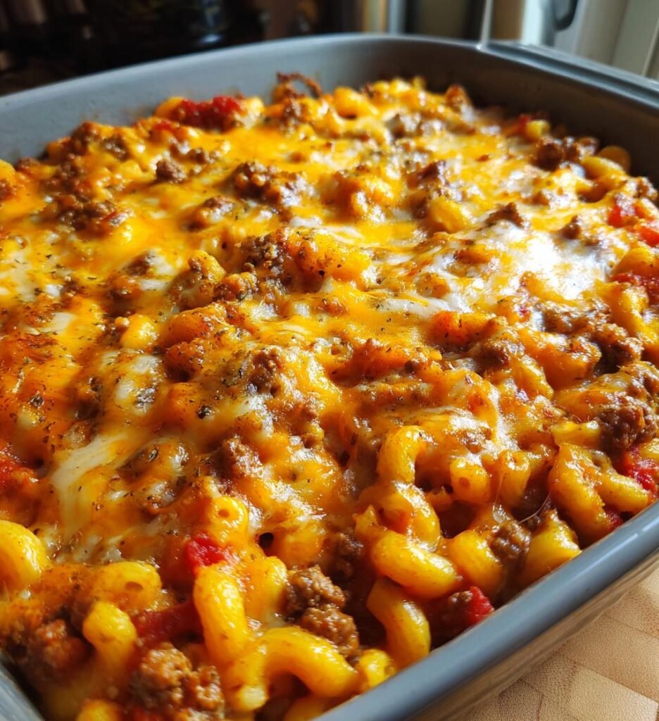 irresistible cheesy beef macaroni bake recipe to savor