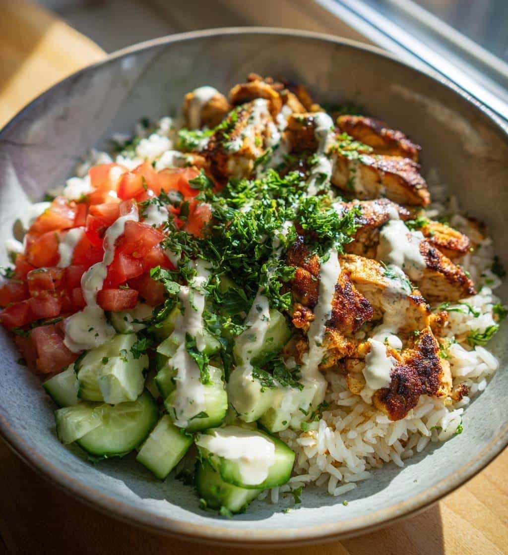 irresistible chicken shawarma bowl recipe for flavor lovers - detail 1
