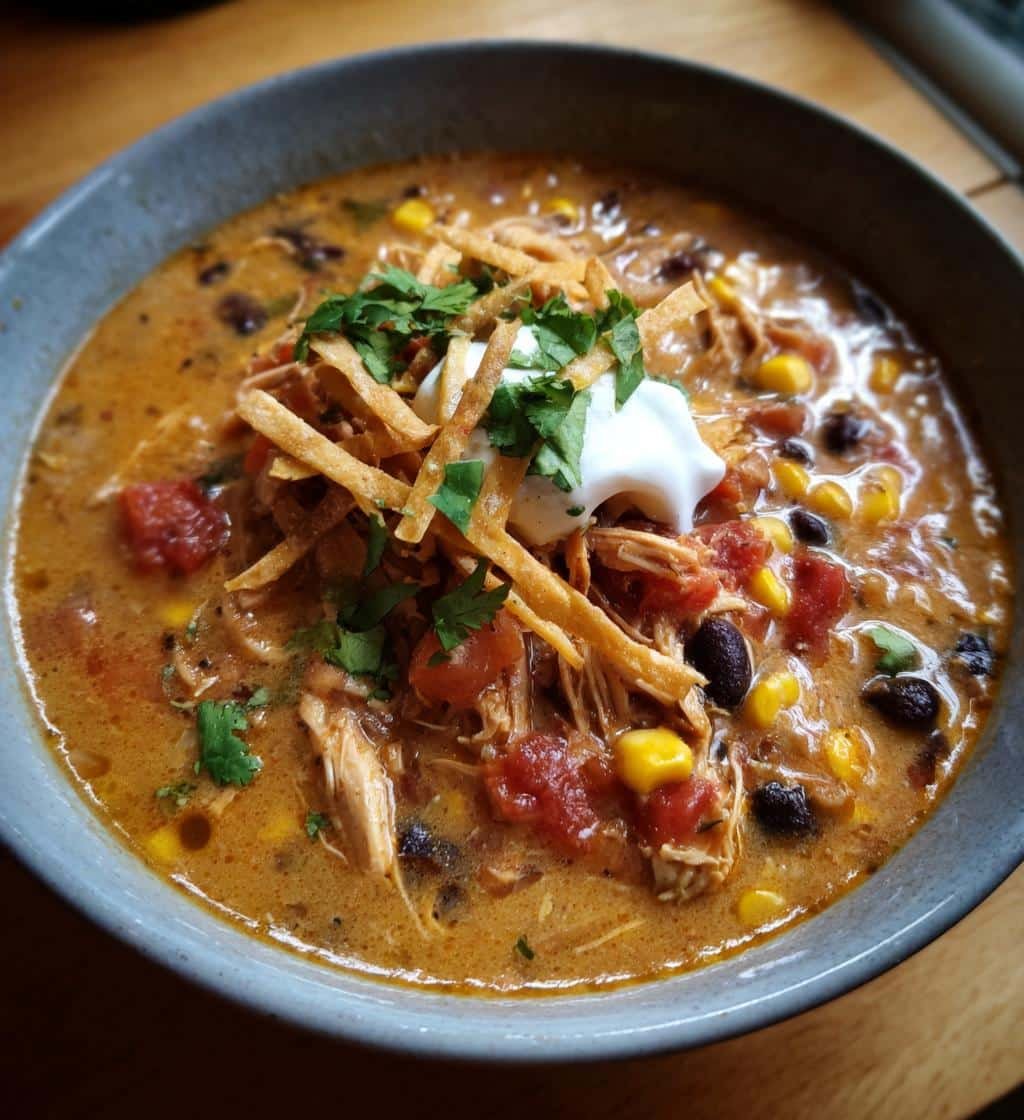 irresistible creamy chicken tortilla soup recipe to savor - detail 1