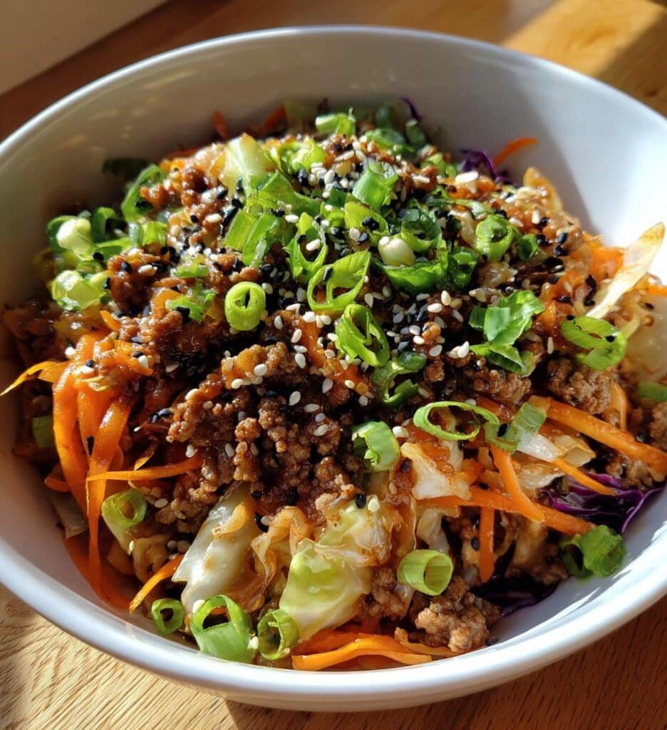 irresistible egg roll in a bowl quick flavorful recipe