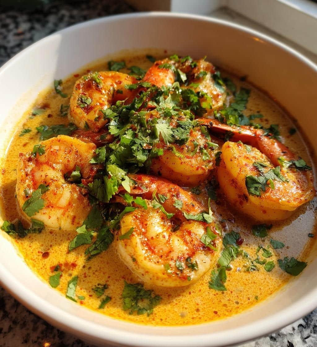 irresistible garlic shrimp in coconut milk recipe - detail 1