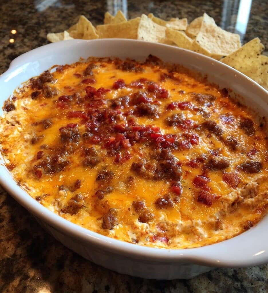 irresistible pimento cheese sausage dip for game night