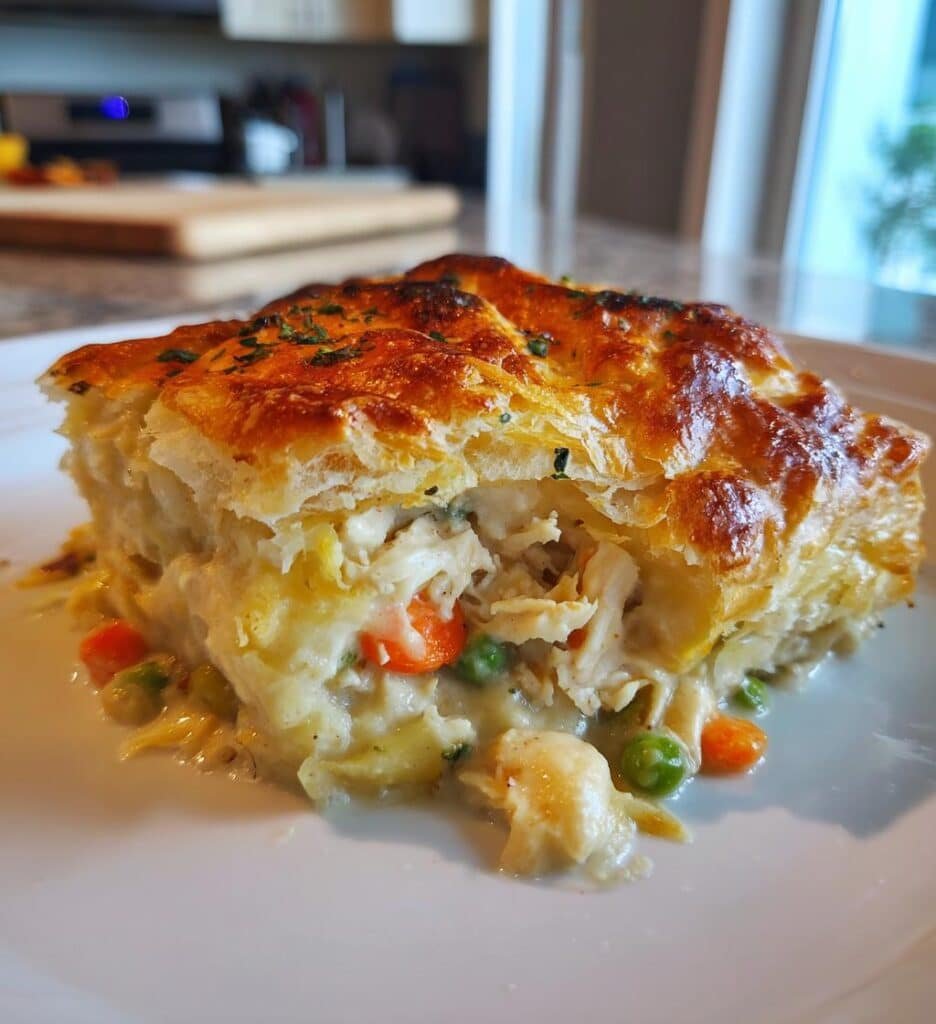 irresistible puff pastry chicken pot pie recipe delight