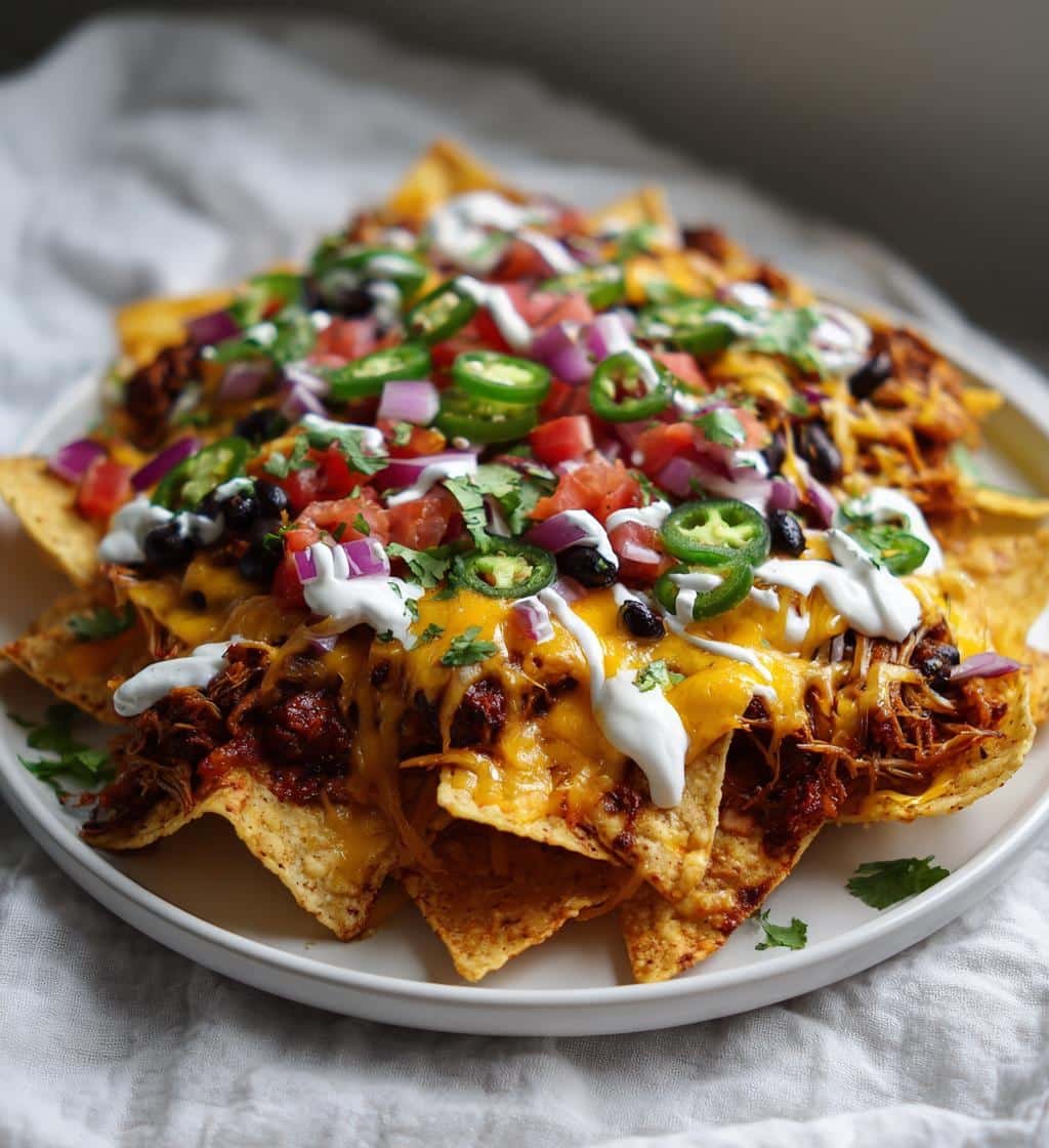 irresistible pulled pork nachos recipe for game day - detail 1